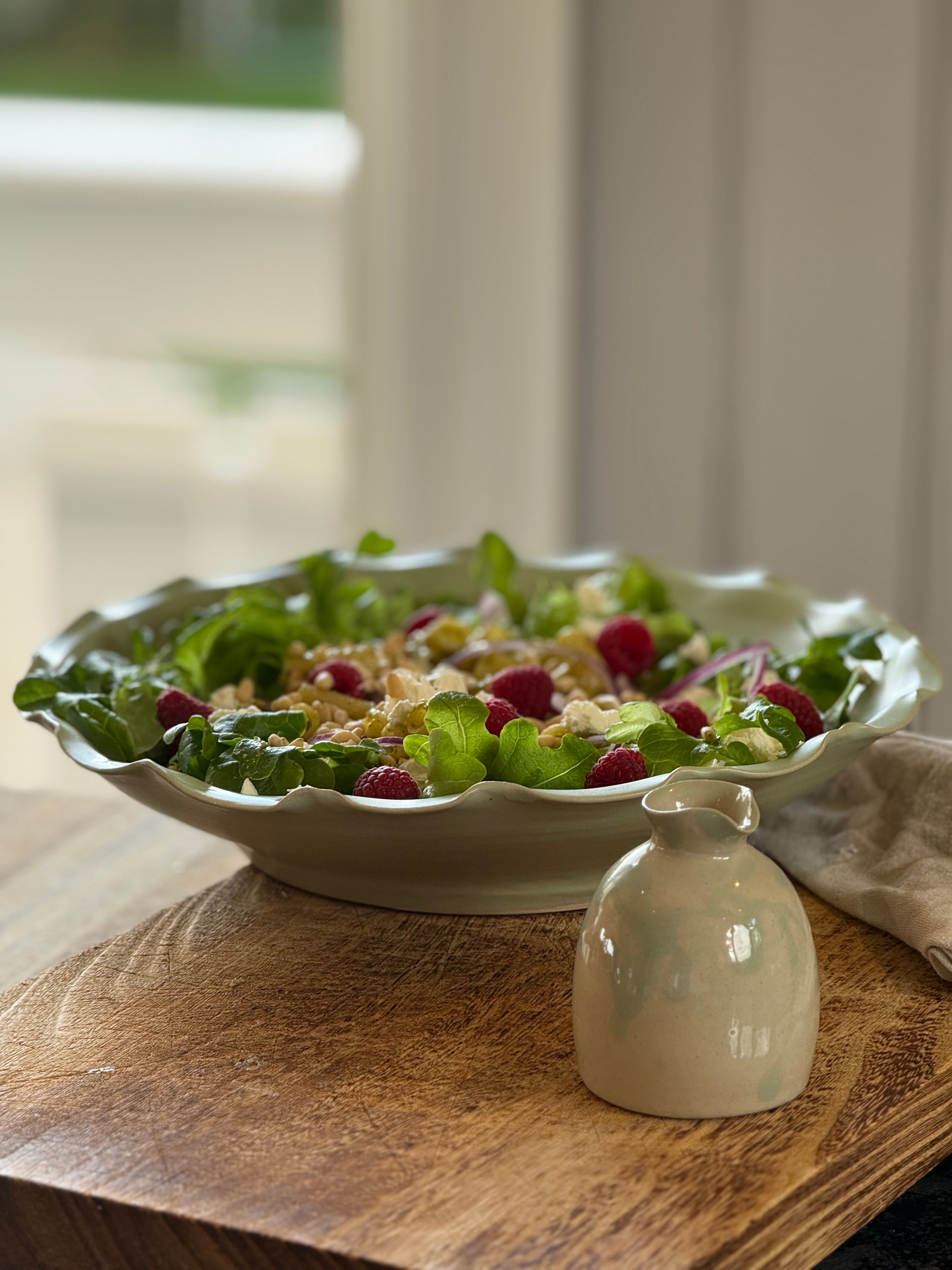 Salatbolle med bølgekant